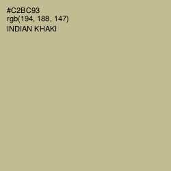 #C2BC93 - Indian Khaki Color Image